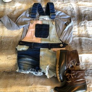 Epic Threads | Tri-Color Denim Overalls